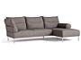 1_Pandarine 3 Seater Chaise Longue right w mix armrest Swarm Multi Colour_chromed base.jpg