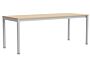 2_AF205-F298-AT16_Annex Table Flush anodised alu legs and apron L200 x W80 x H75 wb lacquer oak tabletop.jpg