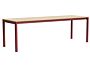 2_AF208-F299-AT16_Annex Table Flush barn red  alu legs and apron L240 x W80 x H75 wb lacq oak tabletop.jpg