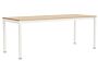 2_AF207-F298-AT16_Annex Table Flush cream white  alu legs and apron L200 x W80 x H75 wb lacq oak tabletop.jpg