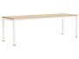 2_AF207-F299-AT16_Annex Table Flush cream white  alu legs and apron L240 x W80 x H75 wb lacq oak tabletop.jpg