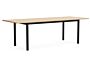 2_AF219-F307-AT16_Annex Table Overhang charcoal  alu legs and apron L240 x W90 x H75 wb lacq oak tabletop.jpg