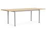 2_AF218-F306-AT16_Annex Table Overhang anodised alu legs and apron L220 x W90 x H75 wb lacq oak tabletop.jpg