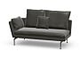 2_Vitra_Suita_2 Seater Ouvert_coussins_pointus_Cuir L20 gris umbra noir gauche.jpg