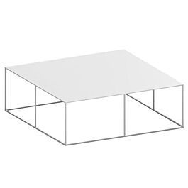 Slim Irony low table 124x124 cm