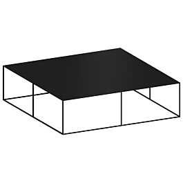 Slim Irony low table 100x100 cm