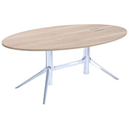 Notable Desk Oval 200x125 cm - adjustable height