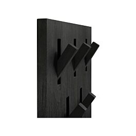 Black Utilitile wall hanger - oak - varnished