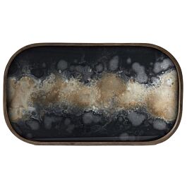 Organic glass valet tray | 42 x 24 cm