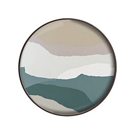 Plateau en verre Wabi Sabi L | Ø 61 cm