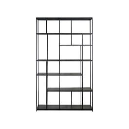 Etagère Studio en teck - noir - vernis