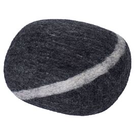 Hugo pebble | Wool pouffe