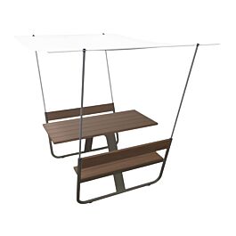 Sensu Square Duo | Two-canvas parasol