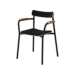 Etude with armrests | Upholstered chair