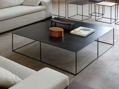 Slim Irony low table 124x124 cm