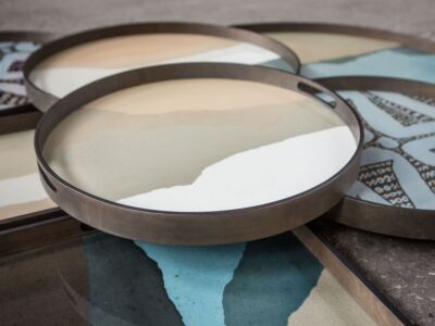 Wabi Sabi Tray Glass S | Tray Ø 48 cm