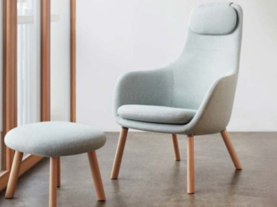 Hal Lounge Chair & Ottoman - abnehmbares Sitzkissen