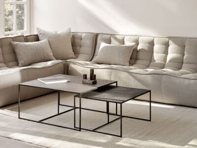 Table basse Pentagon - whisky - set de 2