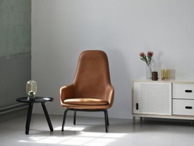 Era Lounge Chair High Black Oak