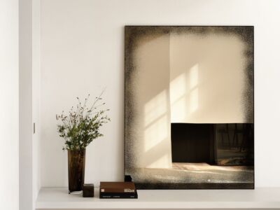 Aged Wall Mirror Bronze |  Wall mirror 153 x 122 cm