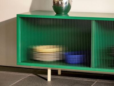 Colour Cabinet M  | Floor w. glass doors 