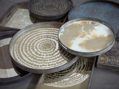 Beads Tray Mirror L | Ø 61 cm