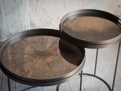 Plateau en miroir Slice L | Ø 61 cm