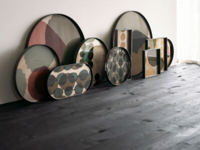 Combined Dots Tray Glass XL | Ø 92 cm