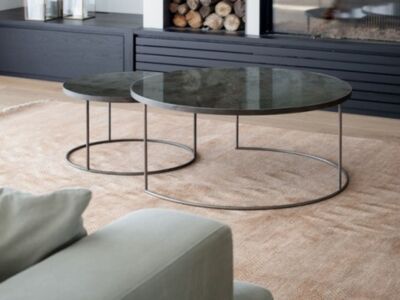 Table basse Nesting charcoal - set de 2