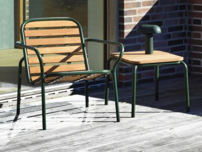 VIG Lounge Chair Wood | Outdoor lounge armchair