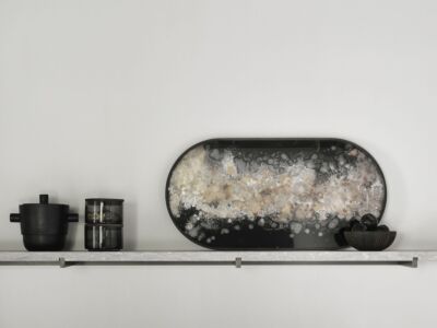 Organic Oblong Glass Tray | 71 x 36 cm