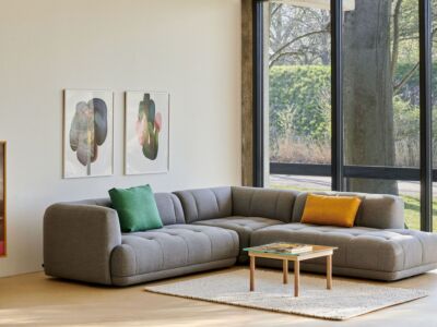 Kofi Oak Frame 60x60 cm - Couchtisch