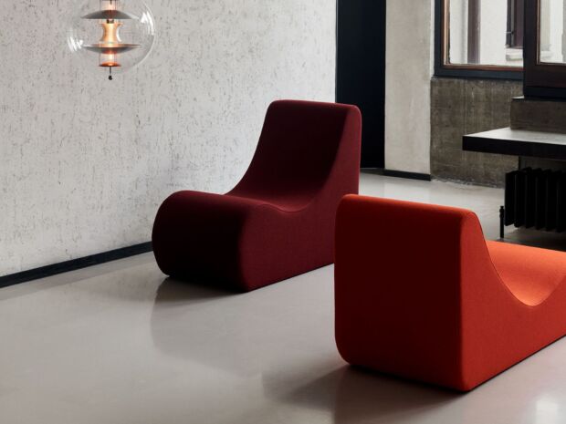 Méridienne Chaise Longue Verte Côté Droit en Tissu Lin de Qualité avec