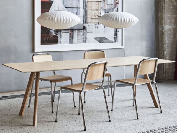 5_Halftime chromed base matt lacquered oak_CPH30 matt lacquered oak_Bubble Lamp Saucer M.jpg