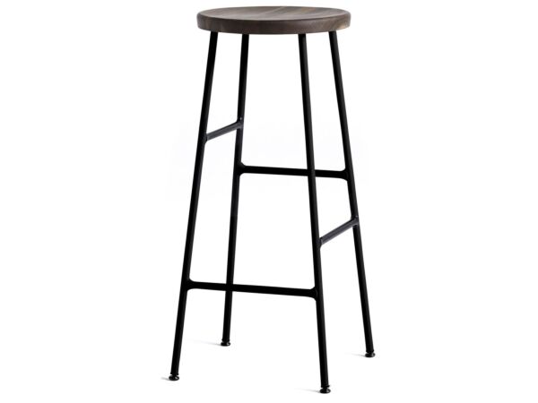 2_9303112009000_Cornet Bar Stool H75 solid smoked oak seat_black steel base.jpg