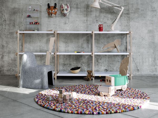 5_Woody Low white shelf oak frame_Pinocchio multi colour_Little Nobody light grey.jpg