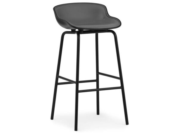 2_Hyg Barstool 75 cm Full Upholstery Steel1noir.ultra leather.jpg