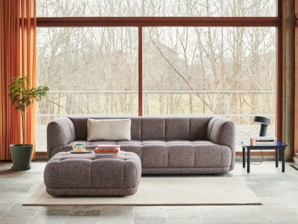 5_Quilton 3 seater Swarm multi colour_Quilton Ottoman Swarm multi colour_Slant soft black_Kofi 60x60 blue tinted glass.jpg