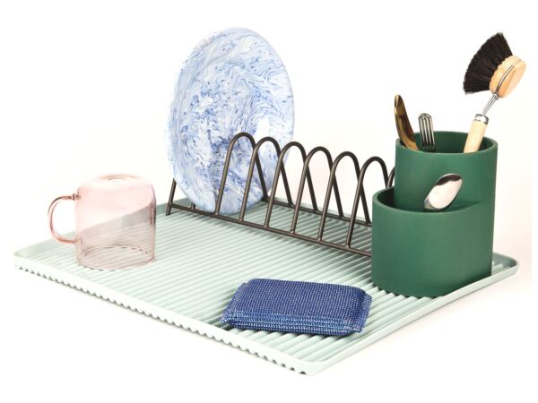 2_zDish Drainer_Tray light blue_Cup dark green_Rack antrachite.jpg