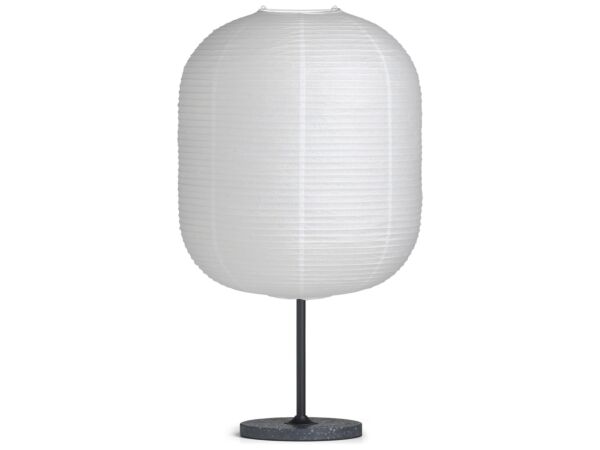 2_z9452112009000_Common Table lamp base soft black steel stem and black terrazzo base_Oblong shade.jpg