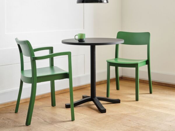 5_Pastis Armchair pine green wb lacquered ash_Pastis Table dia70xH74 black wb lacquered ash_Pao Steel Pendant soft black.jpg