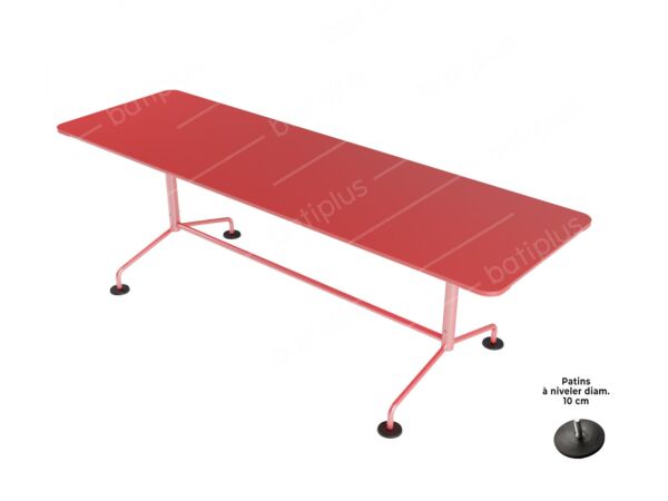 2_Table rectangle class_pied laqué_rouge.jpg