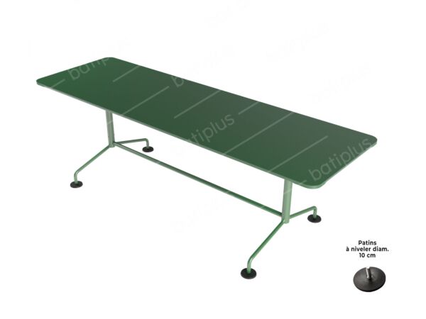 2_Table rectangle class_pied laqué_vert sapin.jpg