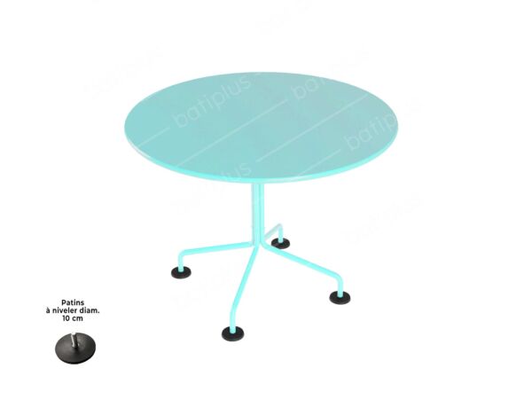 2_Table Agora_O90_laqué_bleu turquoise.jpg