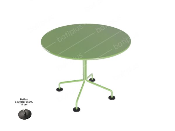 2_Table Agora_O90_laqué_vert reseda.jpg