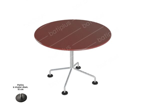 2_Table Agora_O90_galva_marron.jpg