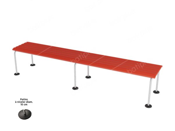 2_Banc sans dossier_270_galva_rouge.jpg