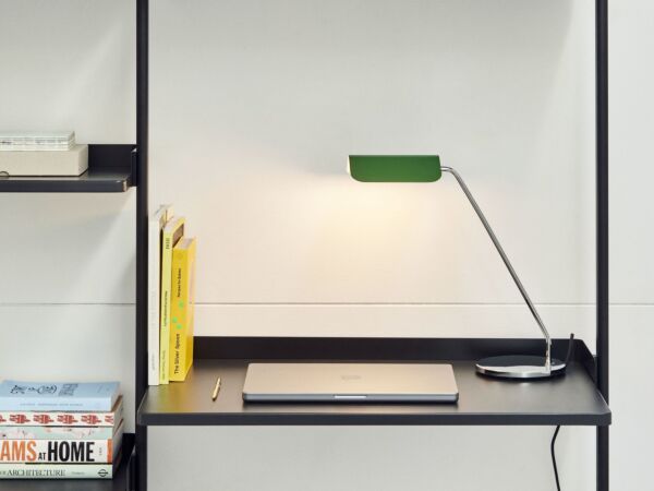 5_Pier System 12 PS black powder coated steel black anodised profiles_Apex Desk Lamp emerald green.jpg