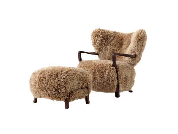 2_ATD2 in Walnut w. Sheepskin Honey 50mm I Pouf ATD3 in Walnut w. Sheepskin Honey 50mm  .jpg