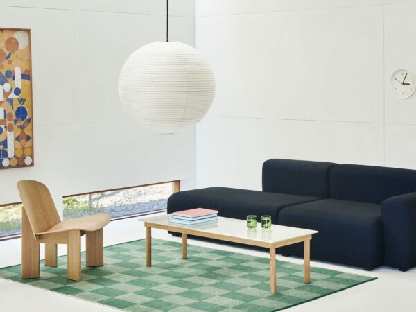 5_Chisel Lounge chair wb lacquered oak_Small Check Rug 140x200 green_Mags Low Armrest 2,5 seater comb 2 right Tartaglia Blue black 871.jpg